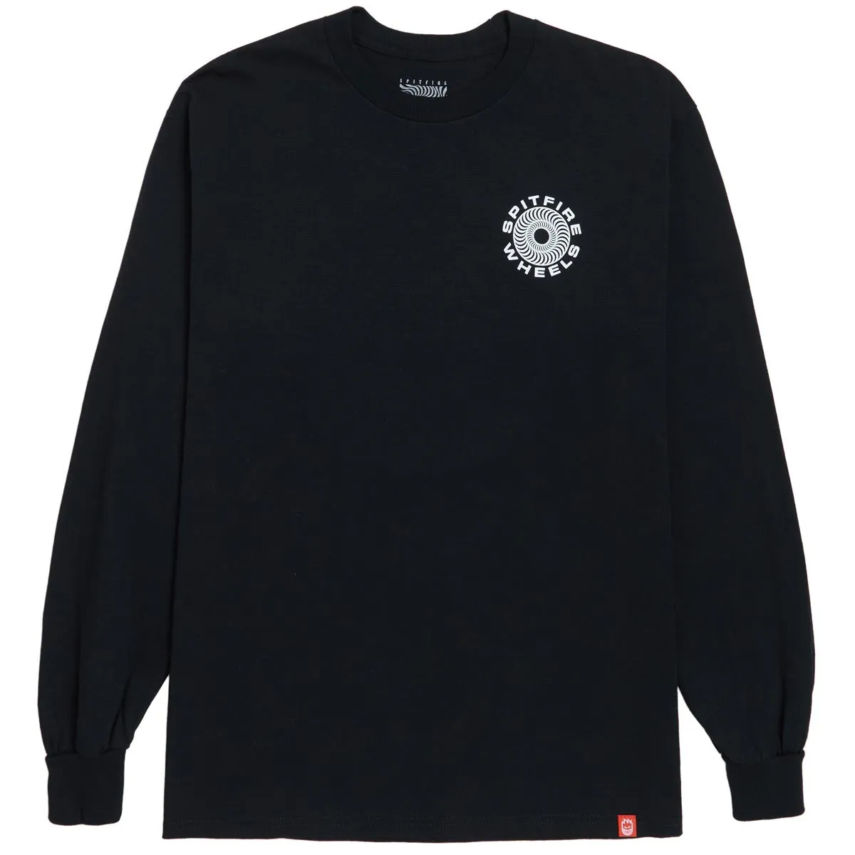 Spitfire Classic '87 Swirl Long Sleeve T-Shirt - Black