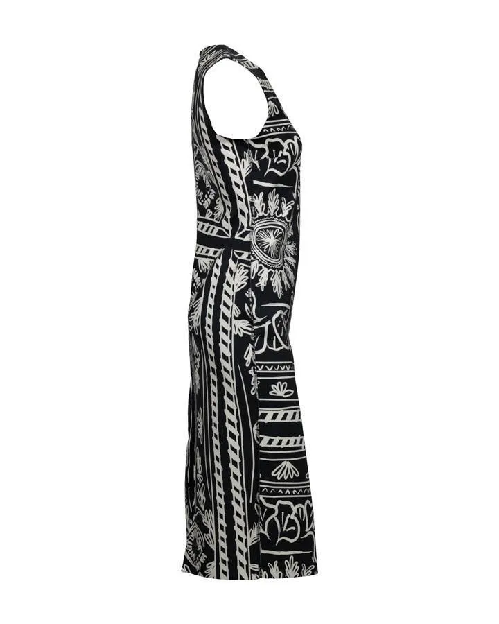 Sportalm Crowd Print Sleeveless Dress