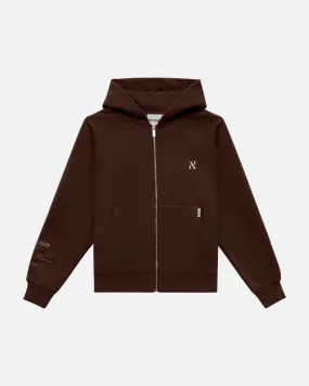 SSS REALISM RADIANT ZIP HOODIE MOCHA