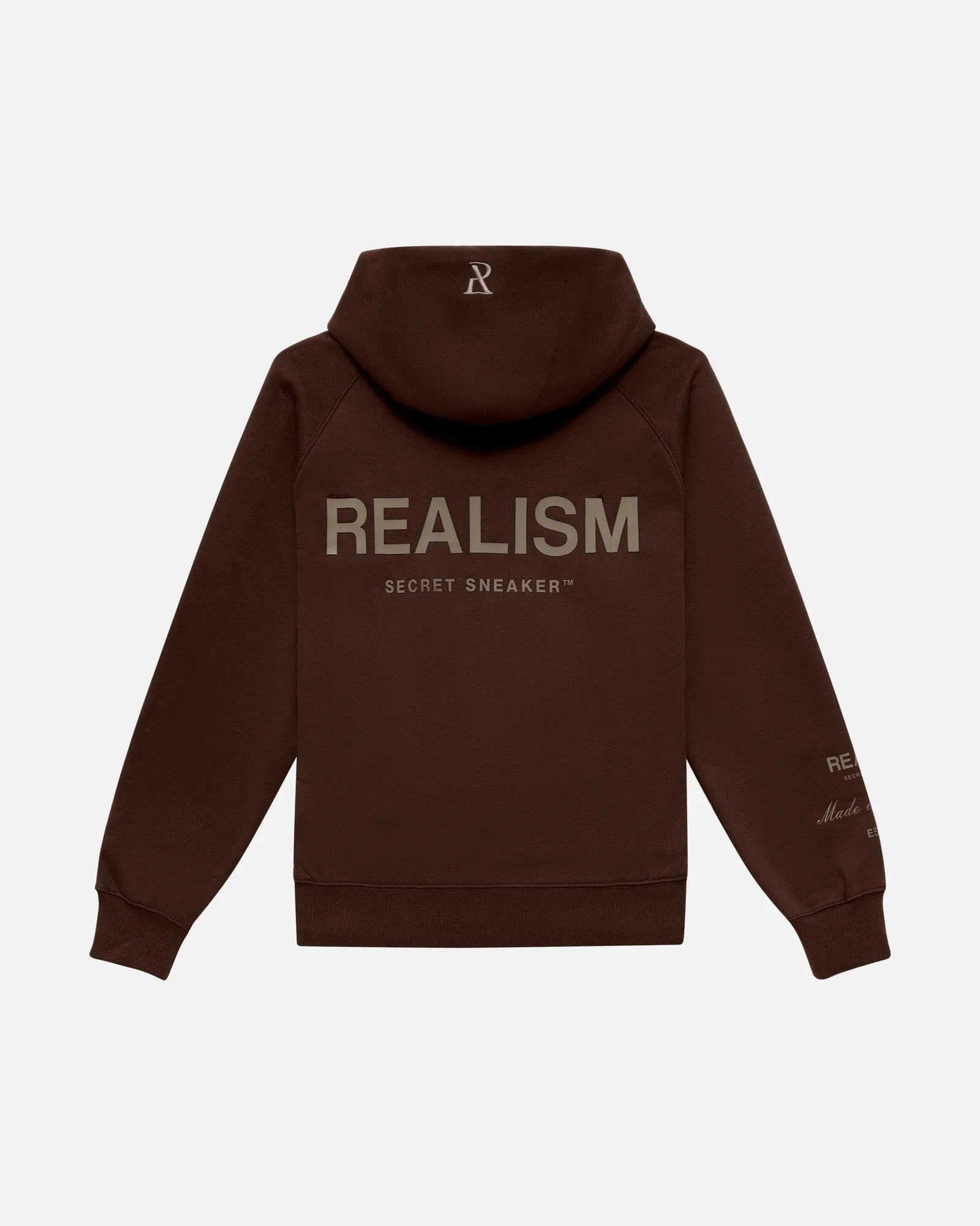 SSS REALISM RADIANT ZIP HOODIE MOCHA