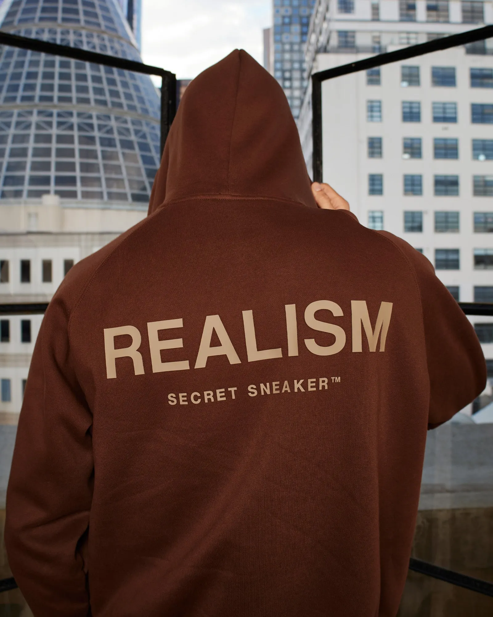 SSS REALISM RADIANT ZIP HOODIE MOCHA