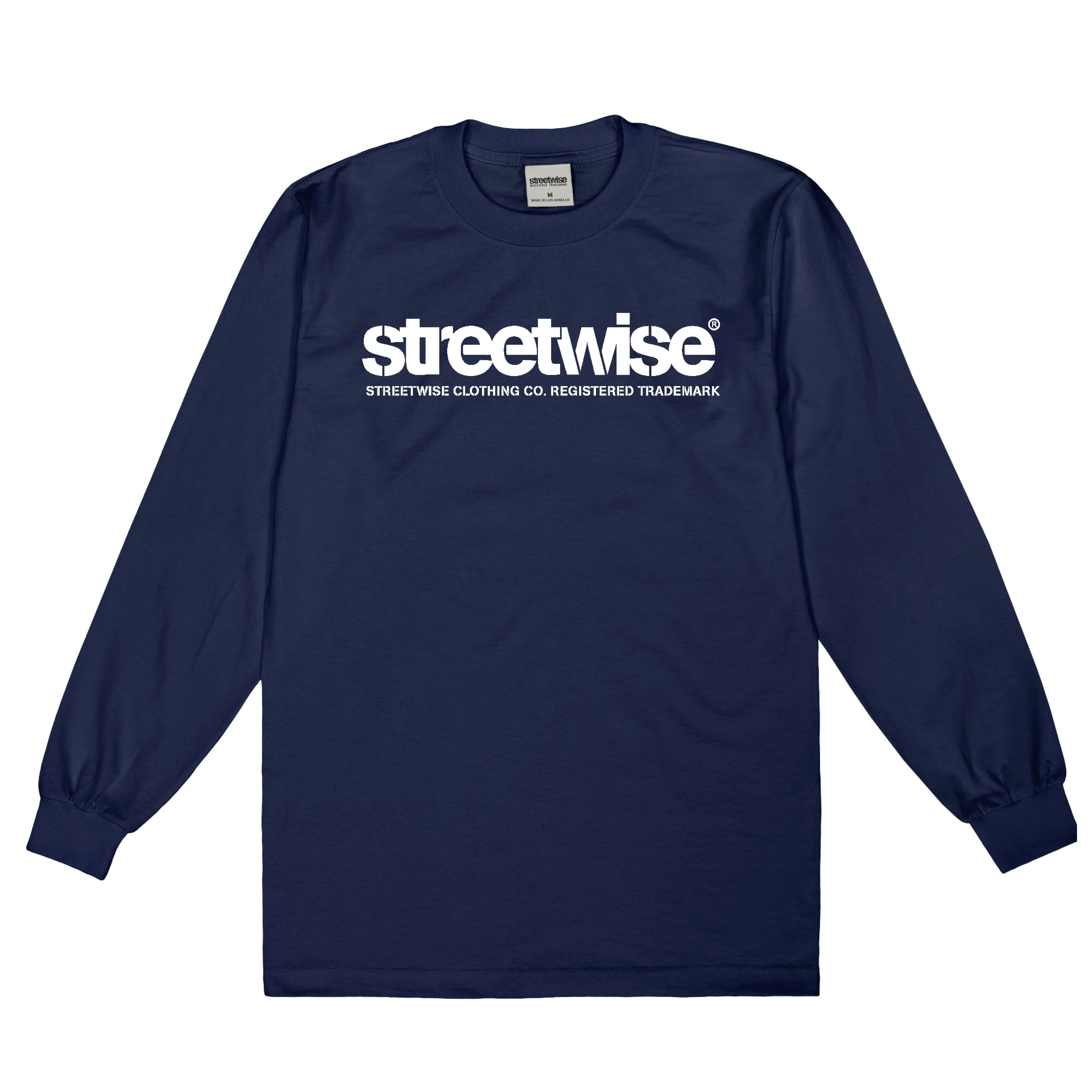 Stencil Long Sleeve (Navy)