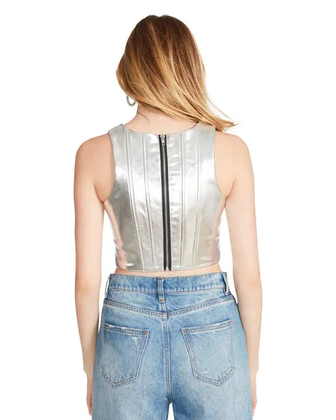 Steve Madden Silver Kimmie Corset