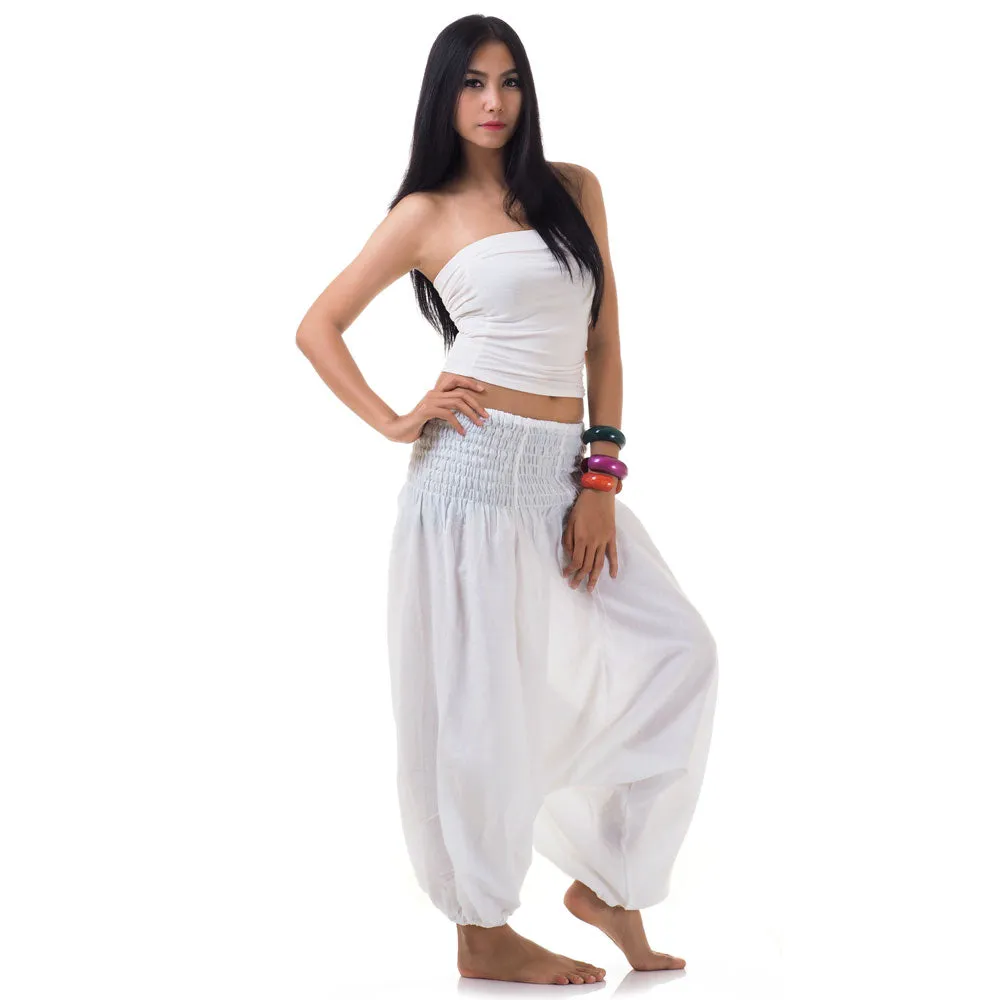 Sunny White Women's 2-in-1 Jumpsuit Harem Pants