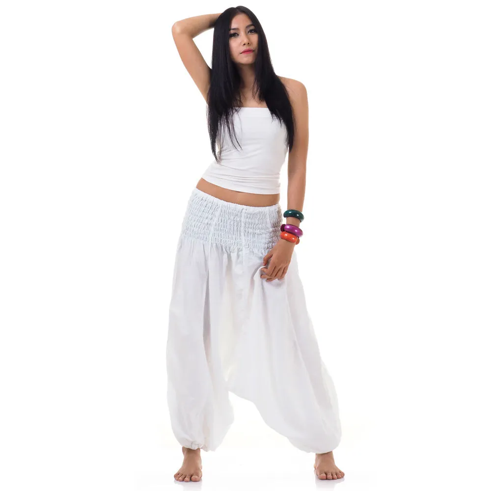 Sunny White Women's 2-in-1 Jumpsuit Harem Pants