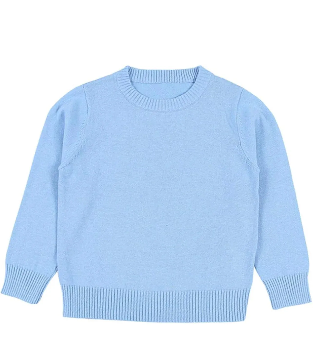 SWEATER CREW NECK LT BLUE