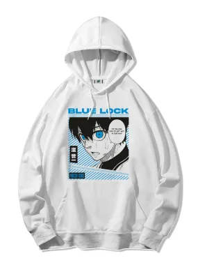 SXV  'BLUE LOCK’ Printed Cool Aesthetic Sweatshirt Hoodie