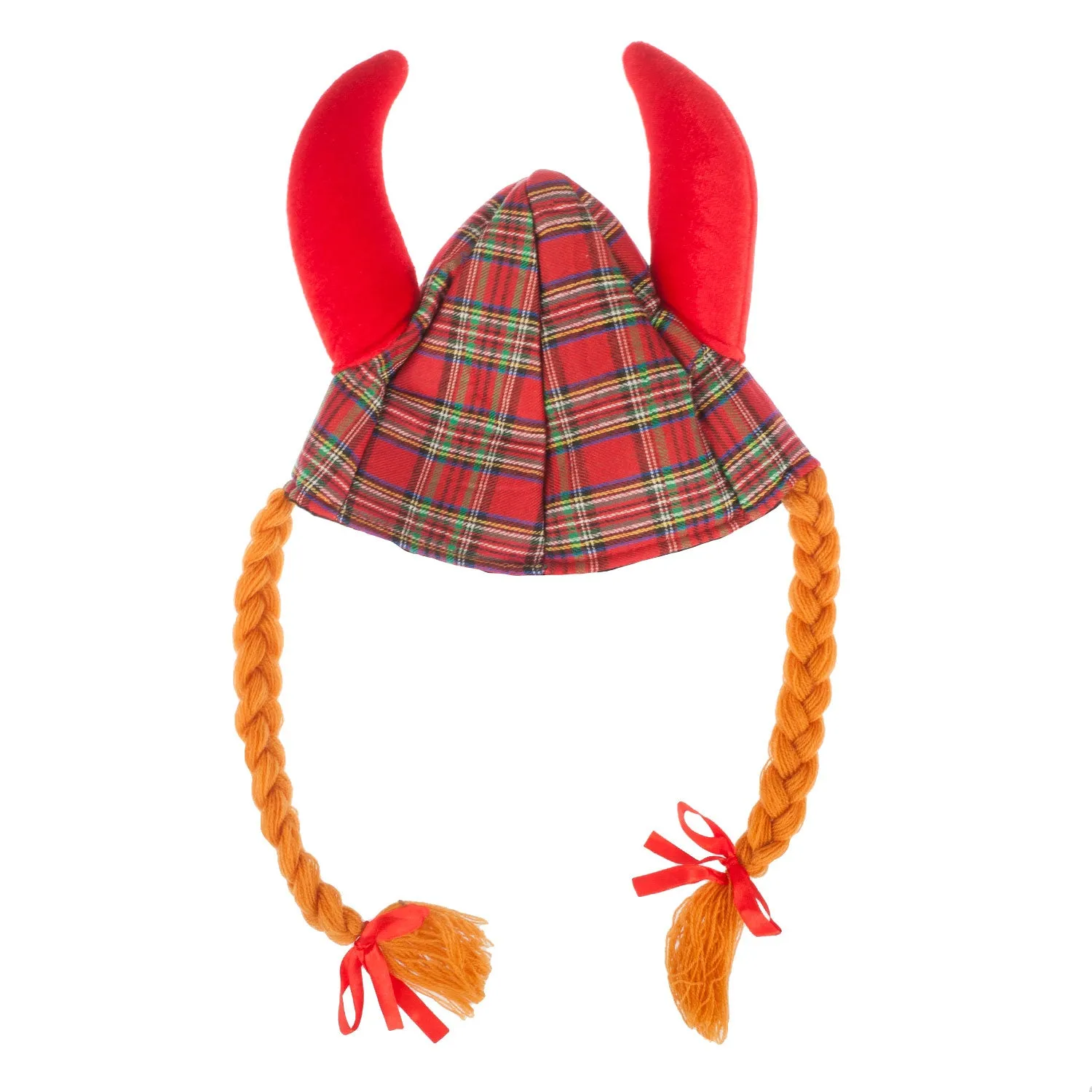 Tartan Jessie Red Viking Hat Na