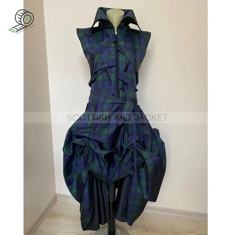 Tartan Steampunk Fancy dress | Plaid Tartan Dress