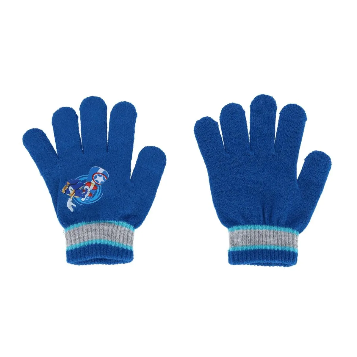 Textiel Trade Kids' One Size Fits Most Sonic the Hedgehog Hat and Gloves Winter Set