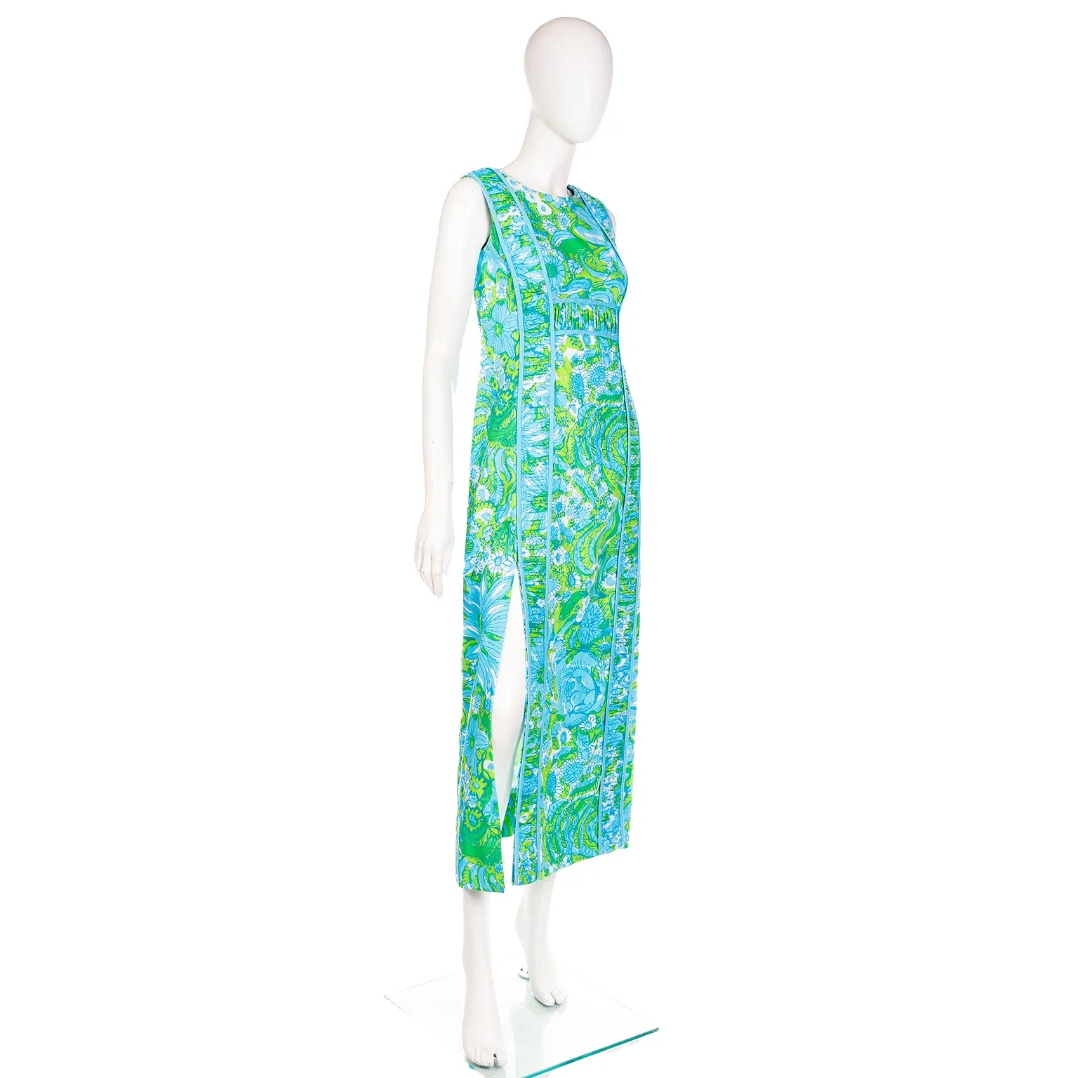 The Lilly Green & Blue Lilly Pulitzer Maxi Dress