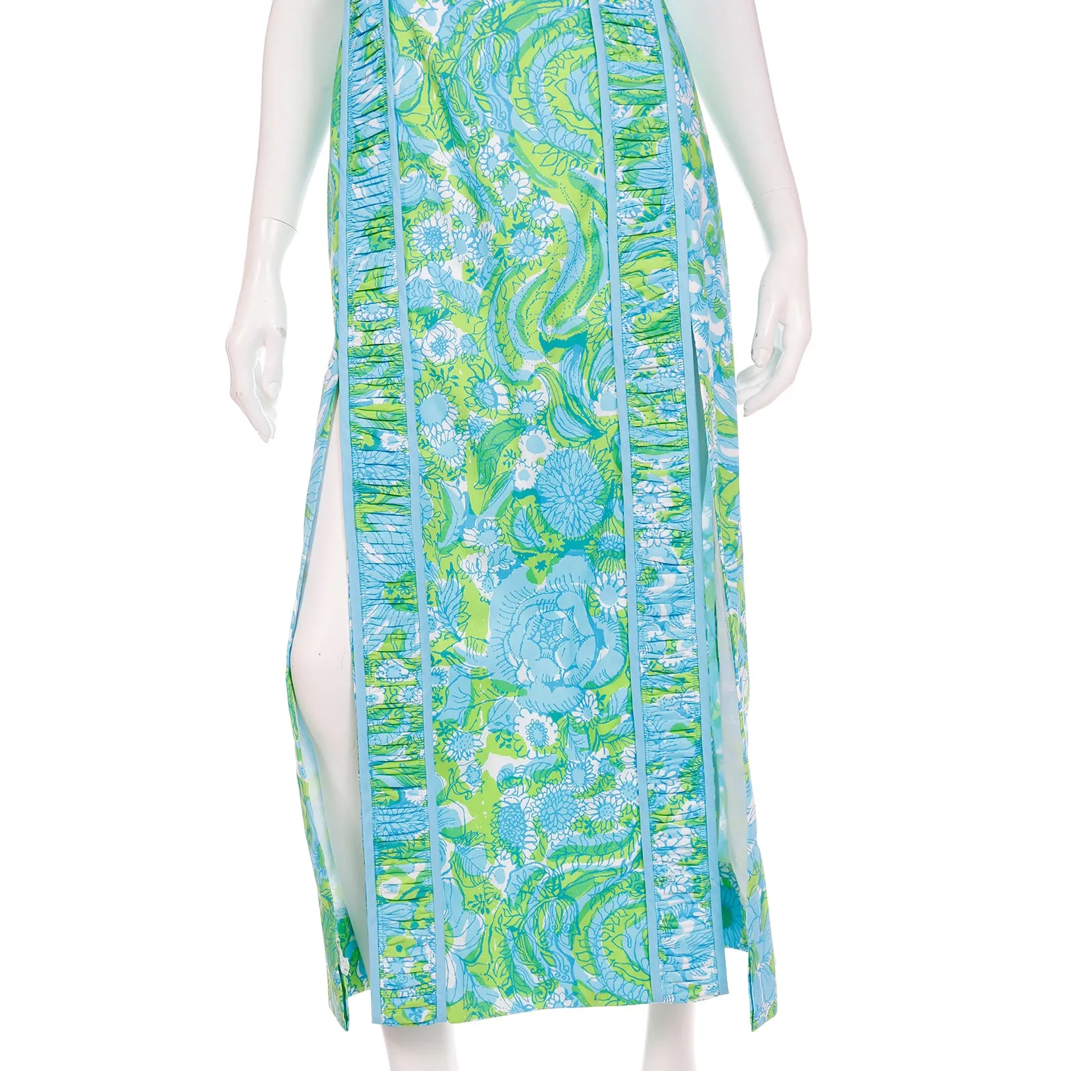 The Lilly Green & Blue Lilly Pulitzer Maxi Dress