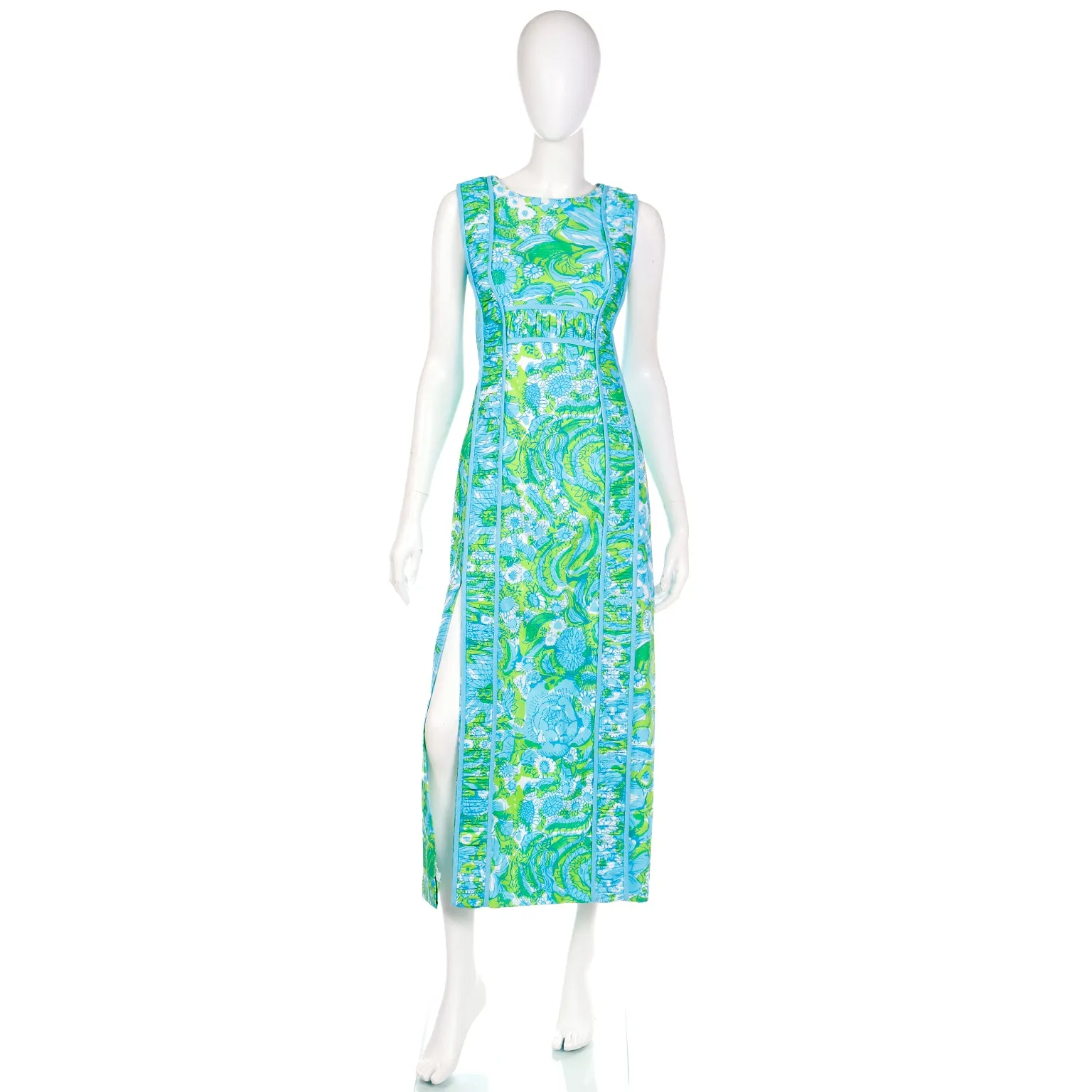 The Lilly Green & Blue Lilly Pulitzer Maxi Dress