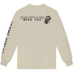 The Rolling Stones Unisex Long Sleeve T-Shirt: Some Girls (Back & Sleeve Print)