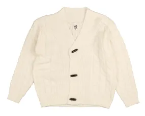 Toggle cream cable cardigan by Noma