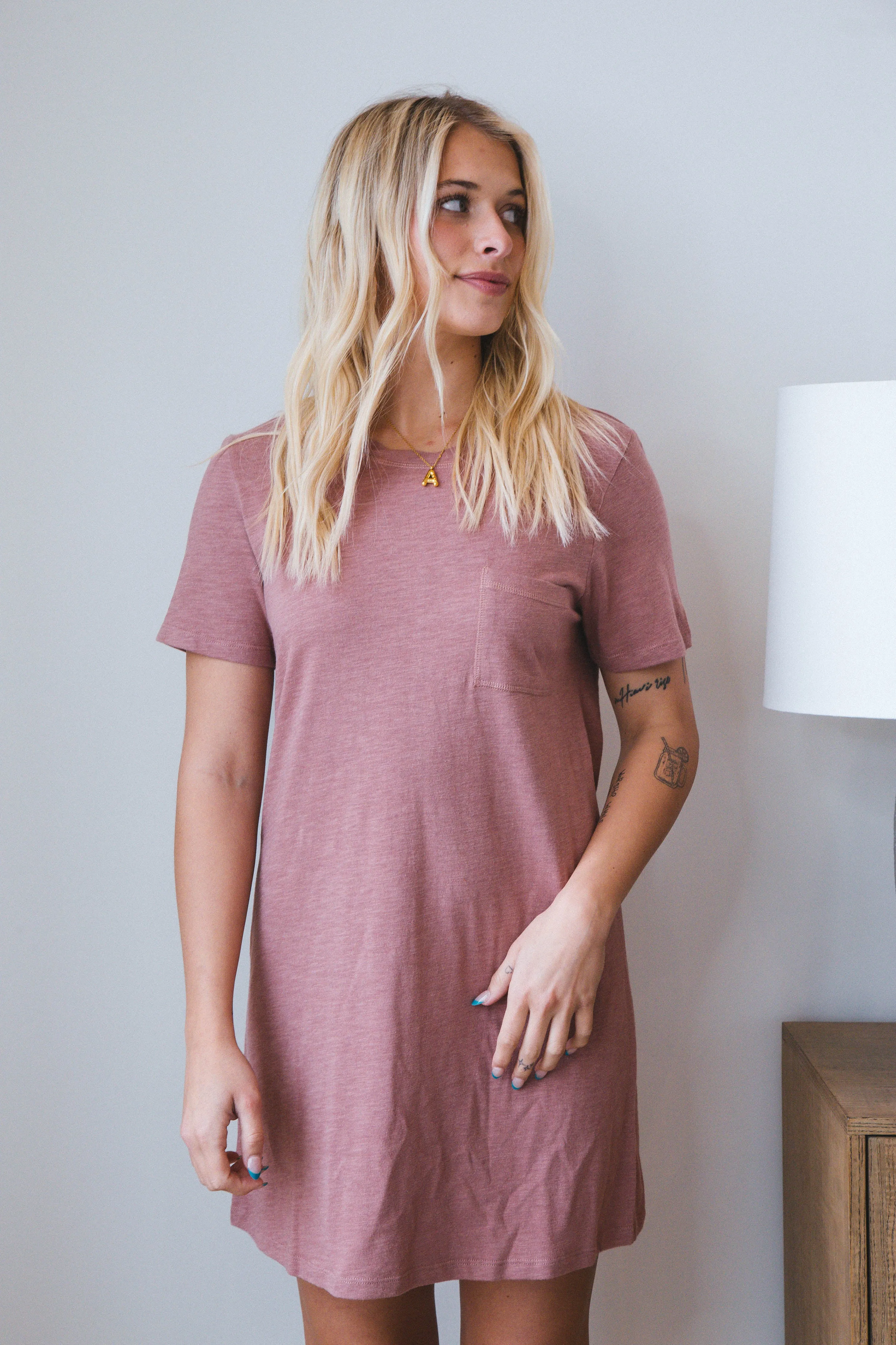 Traveler's T-Shirt Dress, Ash Rose | Sanctuary