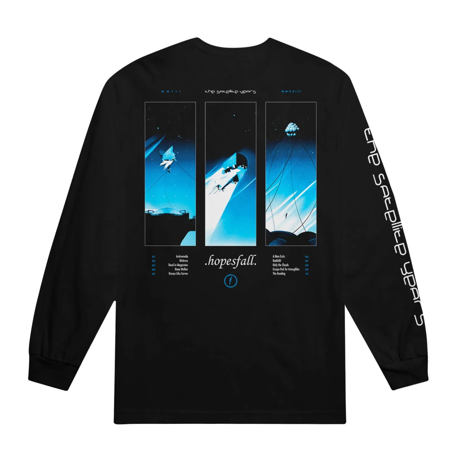 Triptych • Black • Long-Sleeve T-Shirt