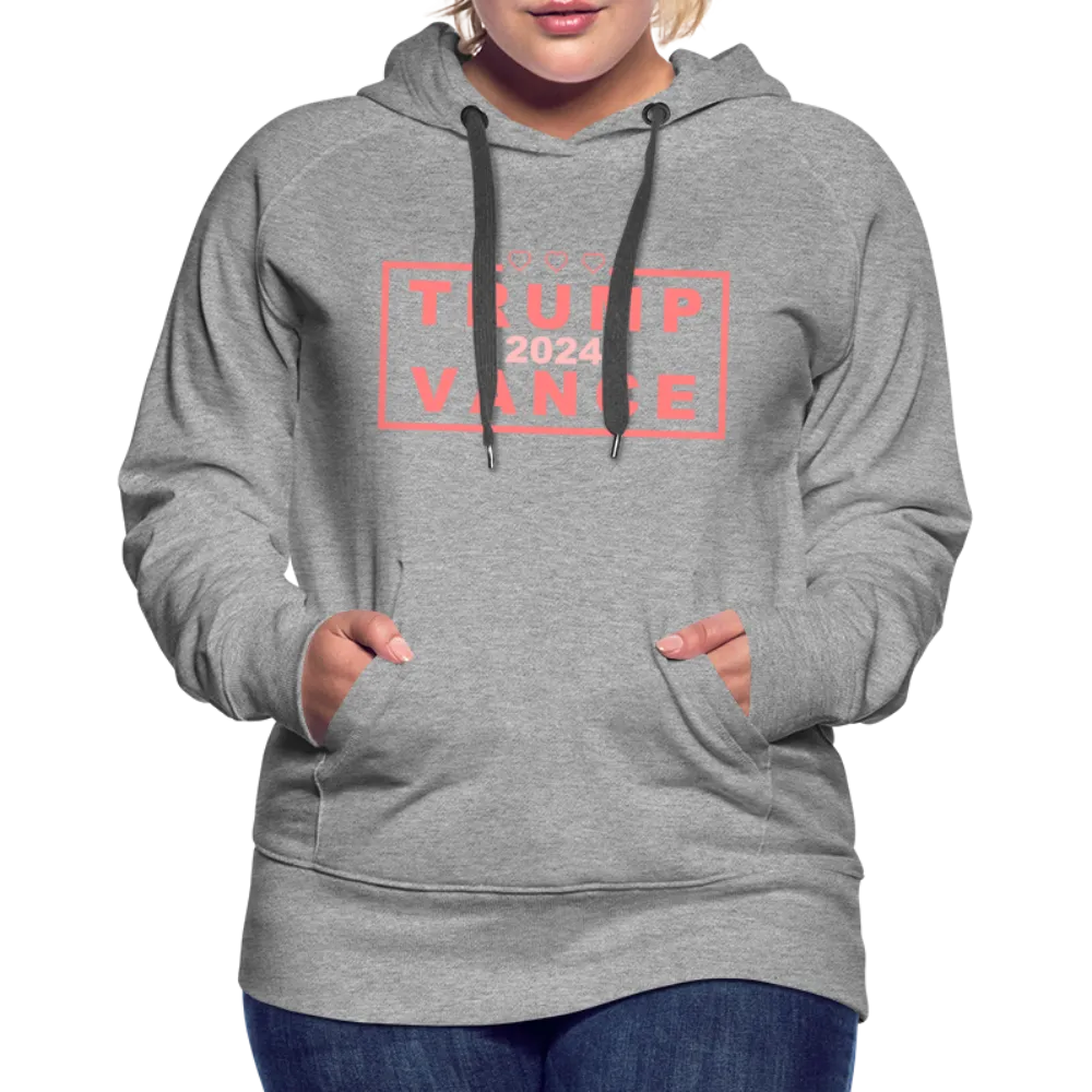 Trump Vance 2024 Women’s Premium Hoodie (Pink Letters)