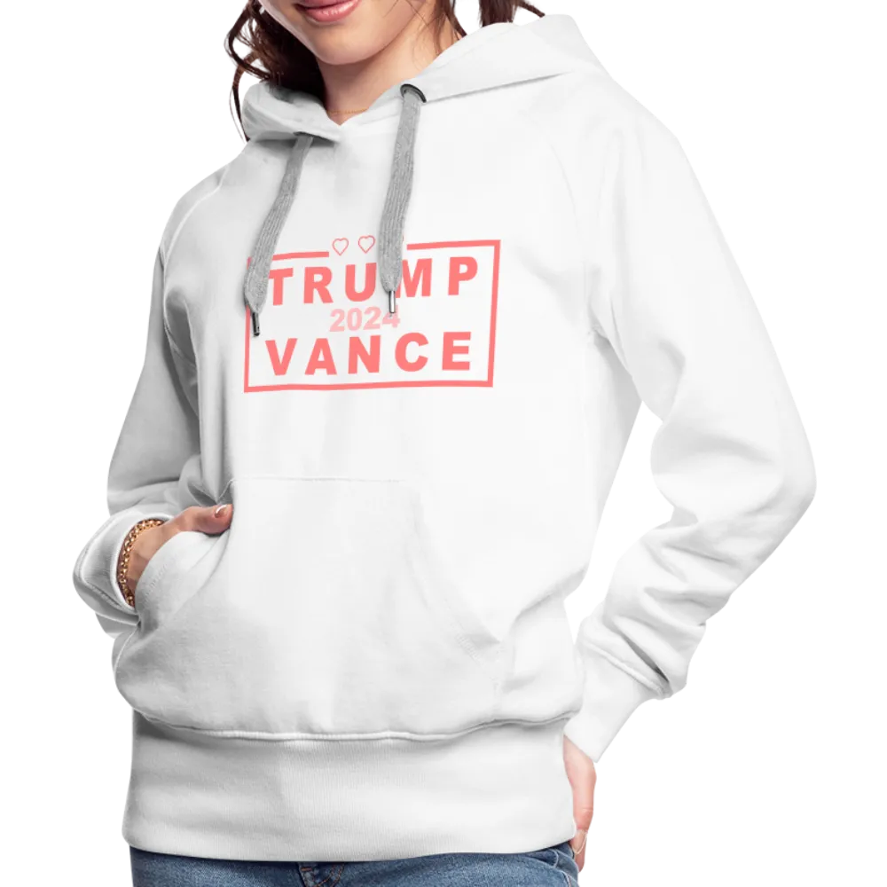 Trump Vance 2024 Women’s Premium Hoodie (Pink Letters)