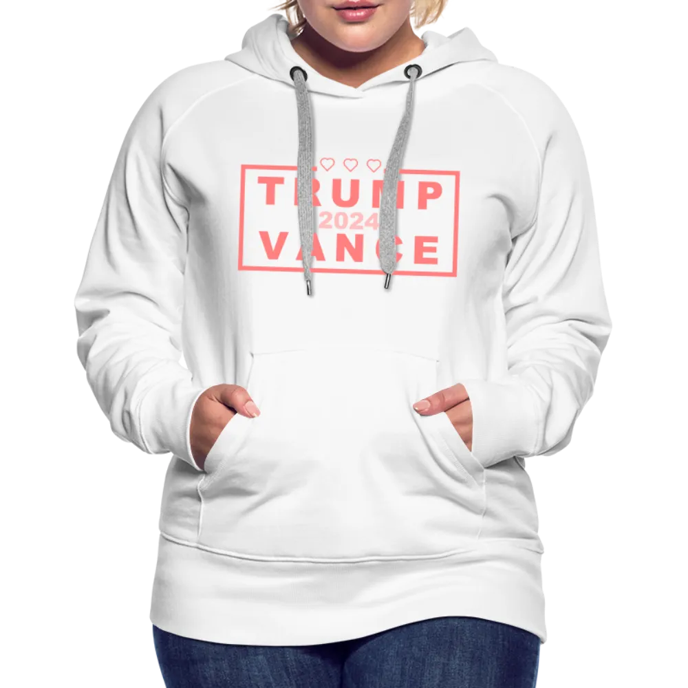 Trump Vance 2024 Women’s Premium Hoodie (Pink Letters)