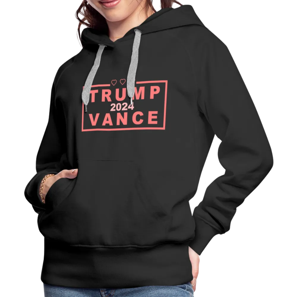 Trump Vance 2024 Women’s Premium Hoodie (Pink Letters)