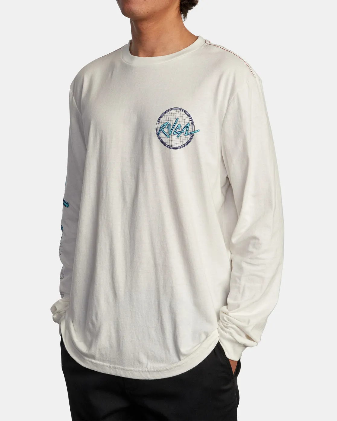 Tubed Long Sleeve Tee - Antique White