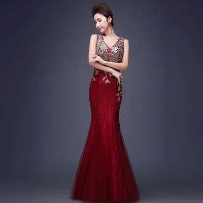 V-Neck Evening Dresses