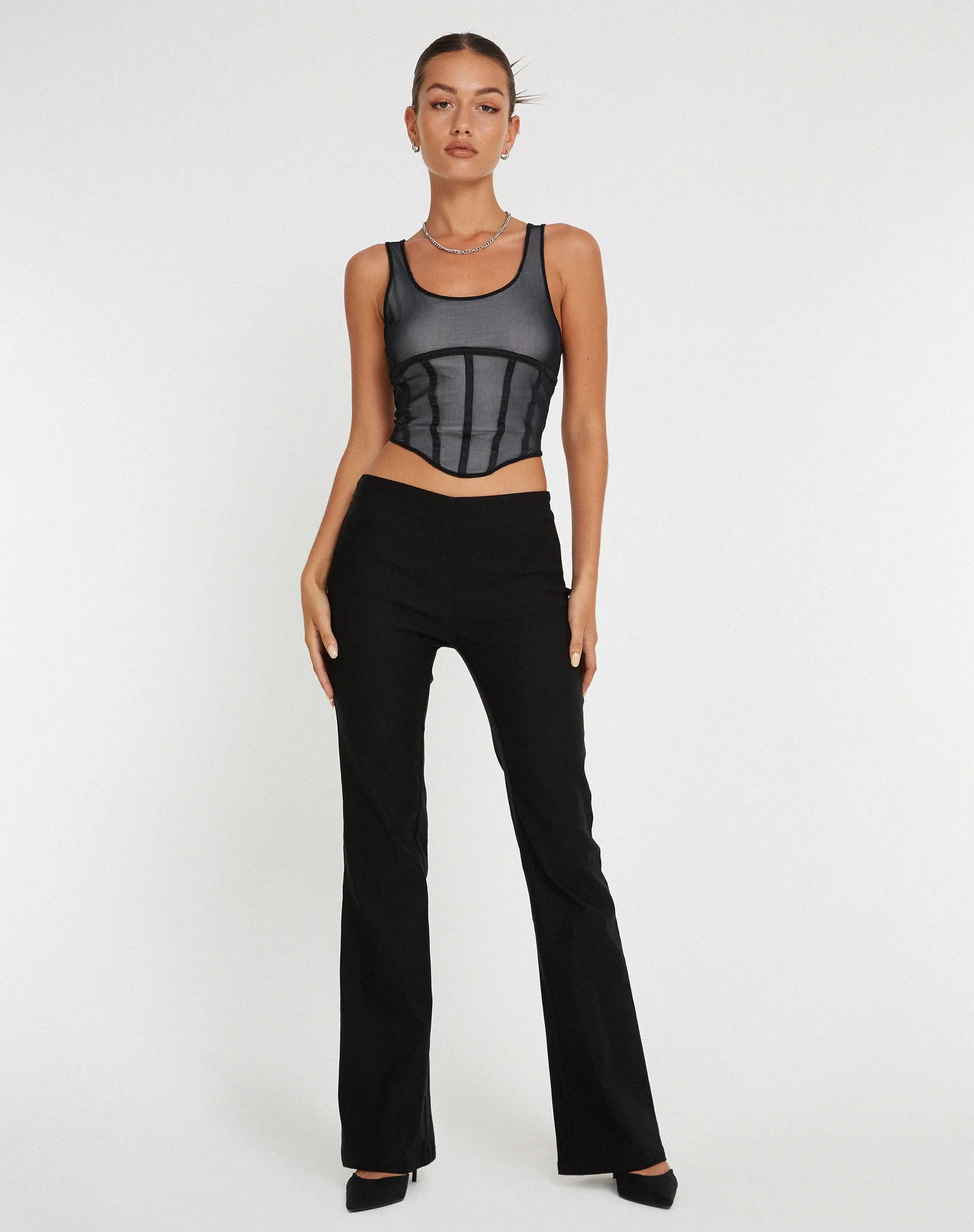 Wali Crop Top in Black