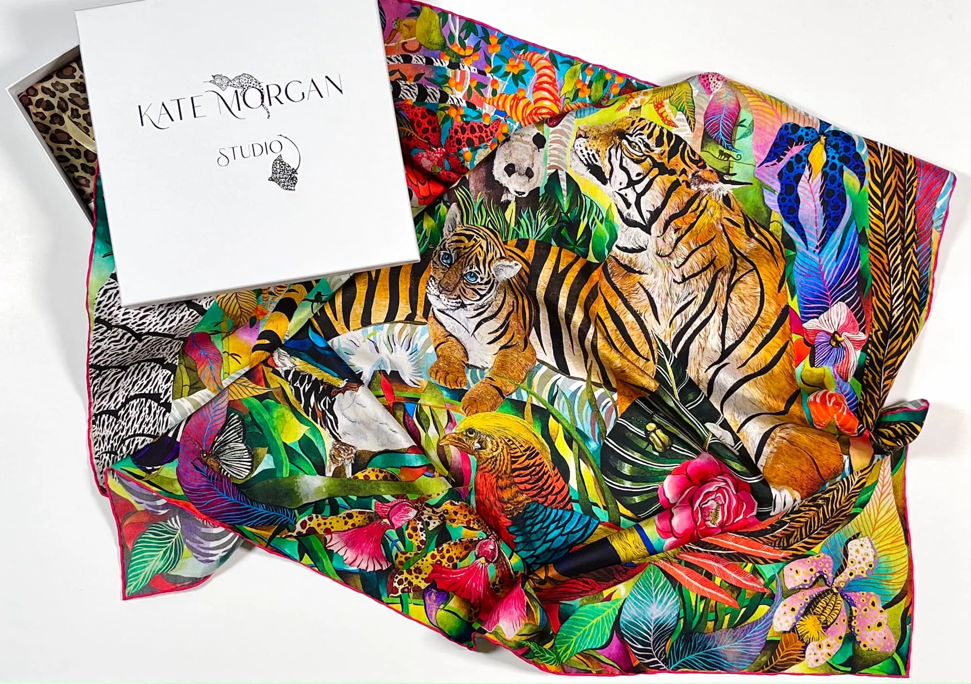 Wild China Forest - Silk Scarf