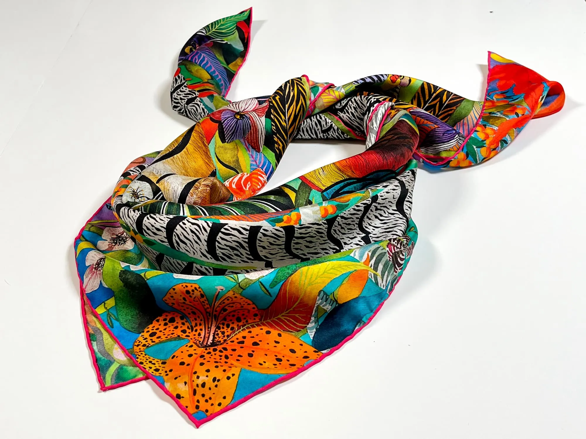 Wild China Forest - Silk Scarf