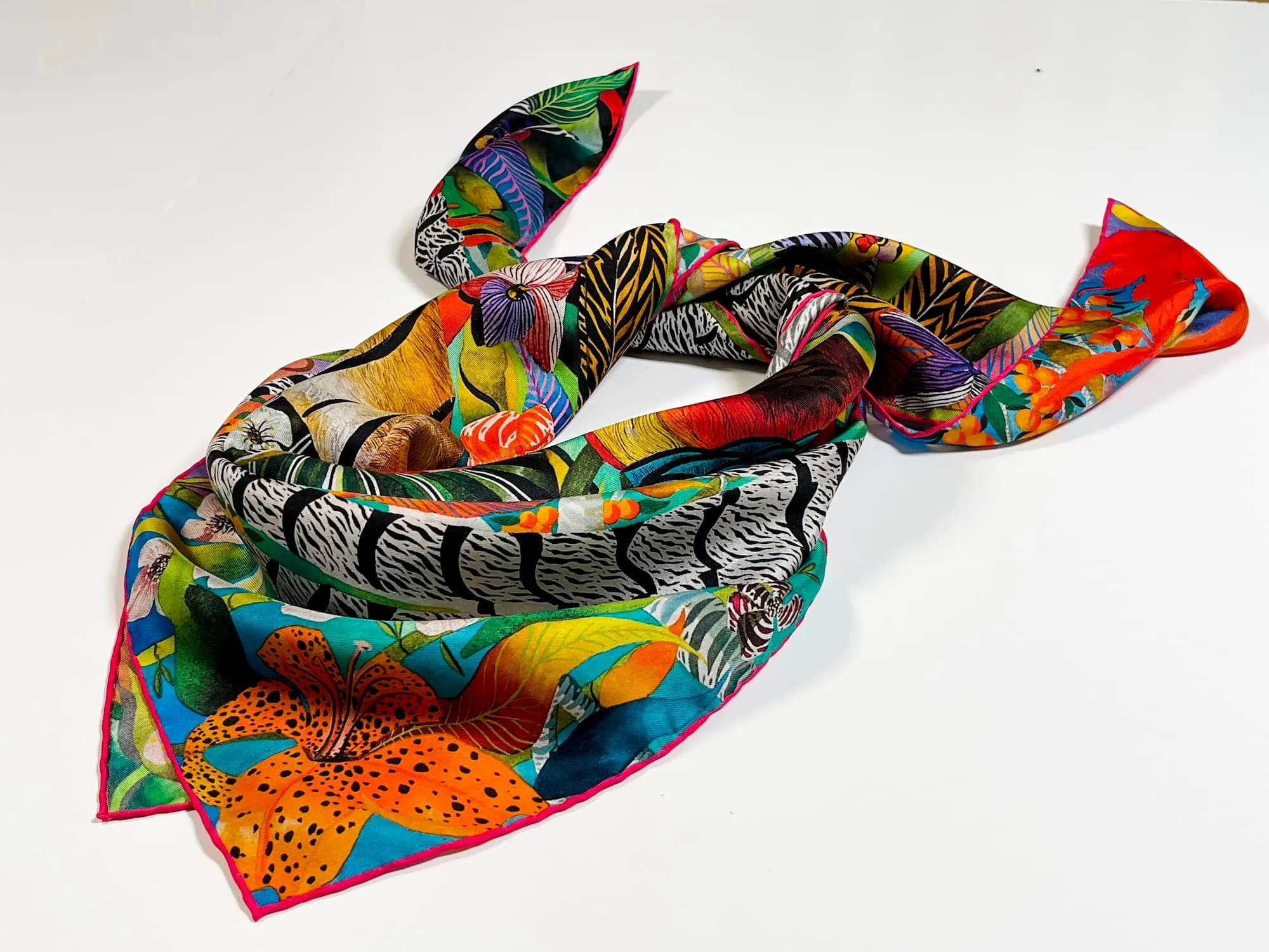 Wild China Forest - Silk Scarf