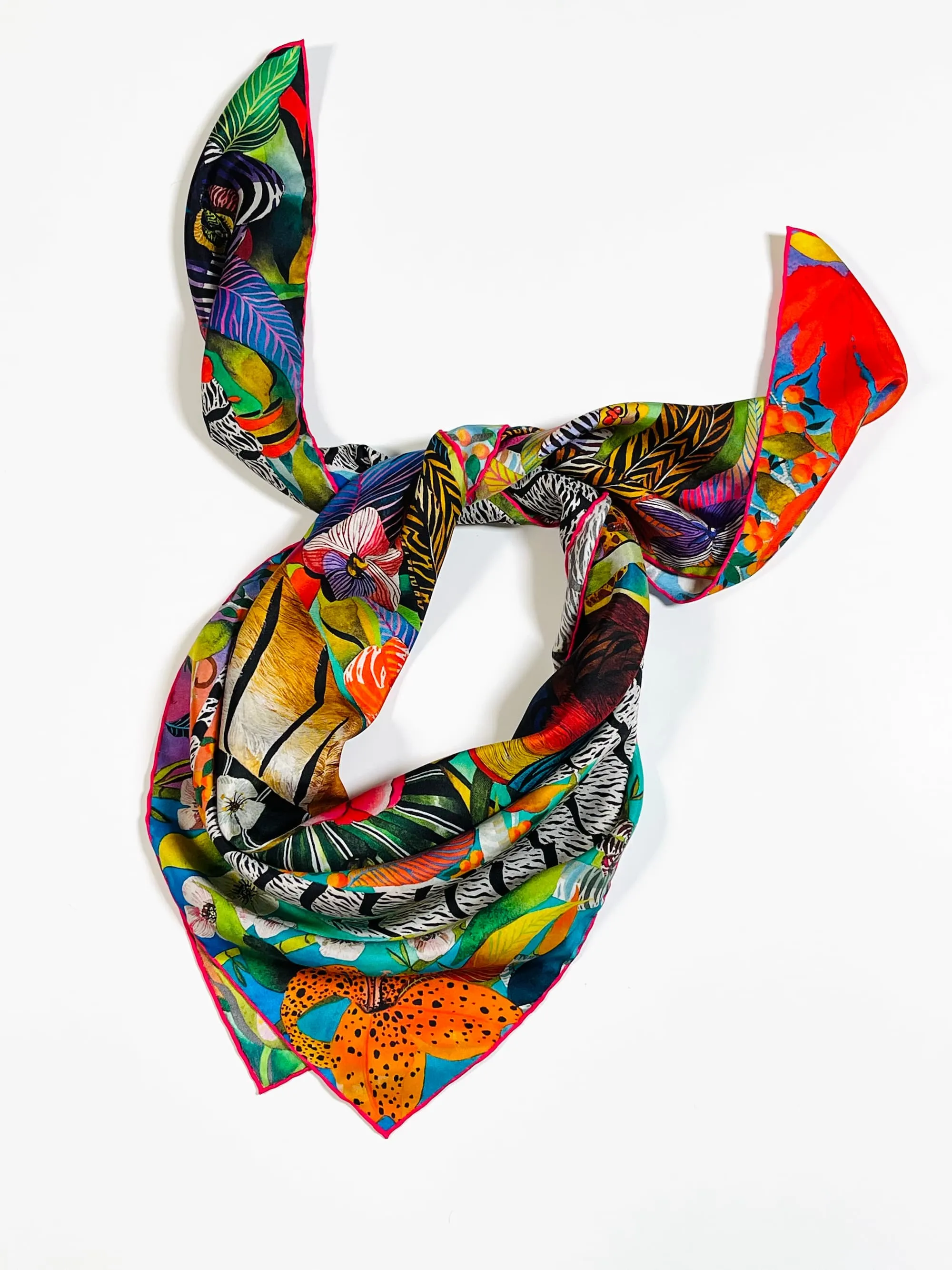 Wild China Forest - Silk Scarf