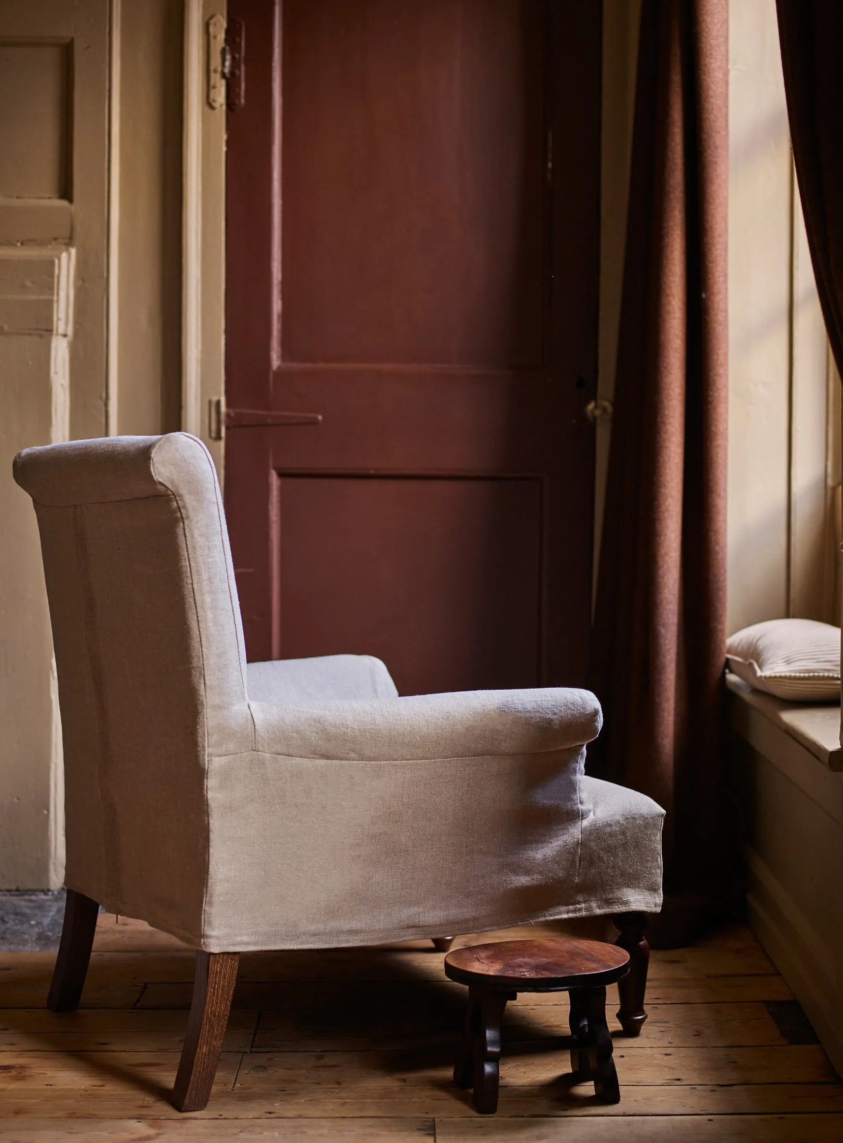 Wilford Armchair, Heritage Mole Stripe, Additional Cover