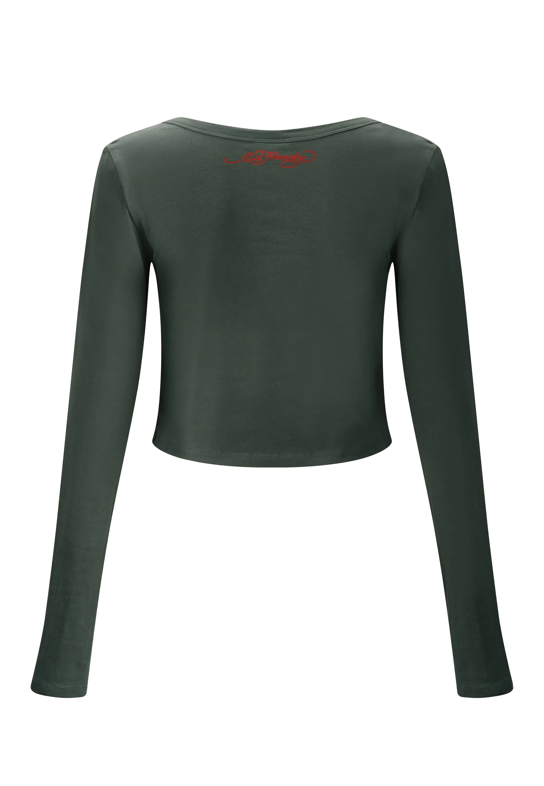 Womens Panther Siren Long Sleeve T-Shirt - Green