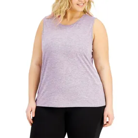 Women's Plain Keyhole-Back Tank Top,Light Purple